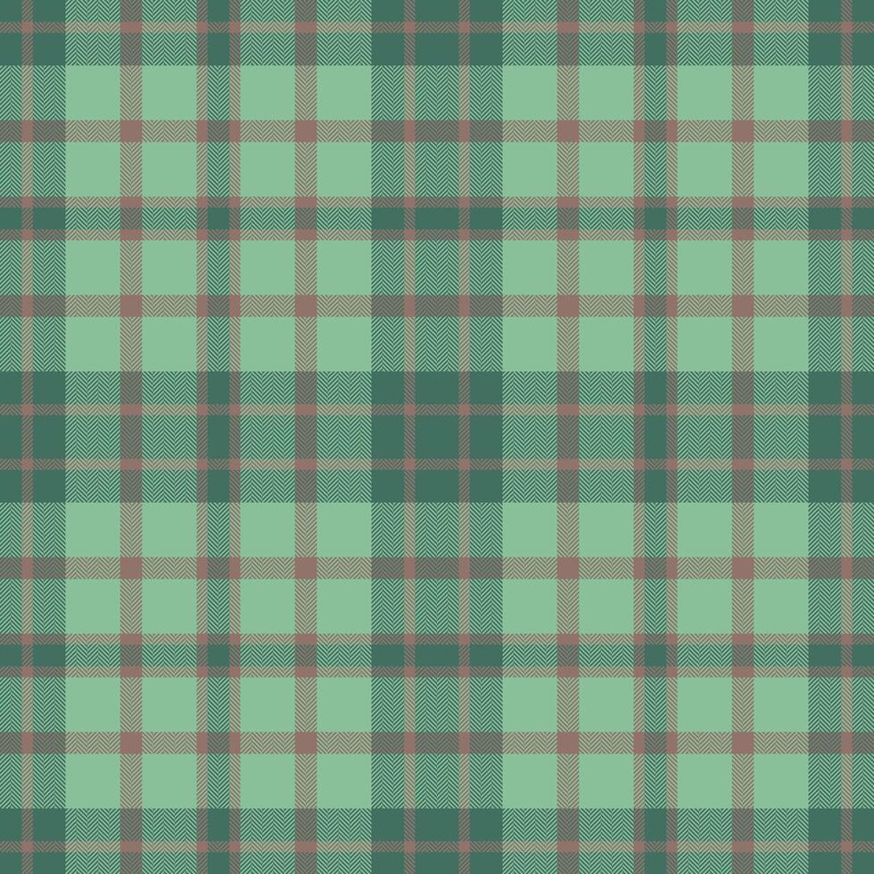 Plaid seamless pattern in green. Check fabric texture. textile print. vector
