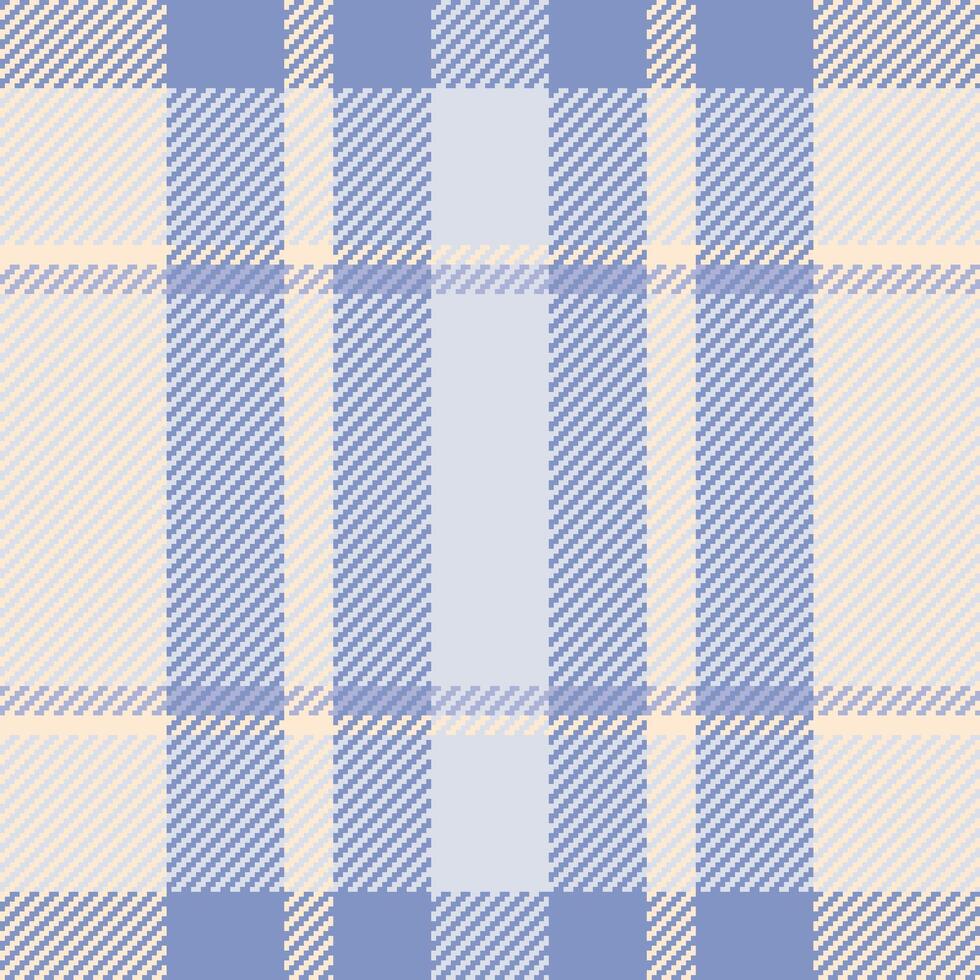 Valentine fabric background textile, tribal texture plaid pattern. Velvet seamless tartan check in white and blue colors. vector