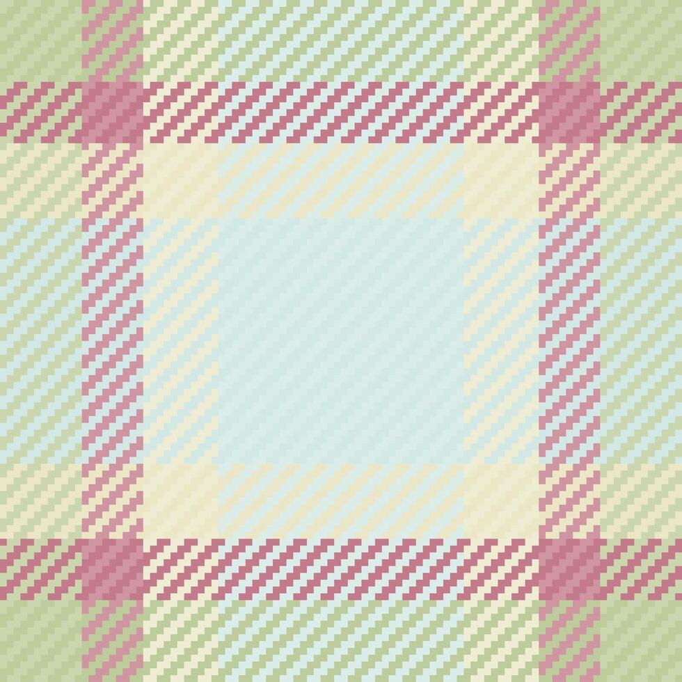 Tee check background, linear tartan fabric seamless. Vertical textile pattern plaid texture in light and pastel colors. vector