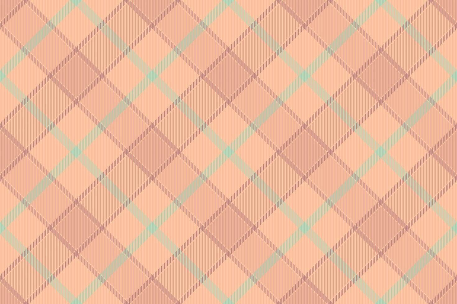 Fashionable background pattern fabric, performance check tartan textile. Beautiful texture plaid seamless in orange and light colors. vector