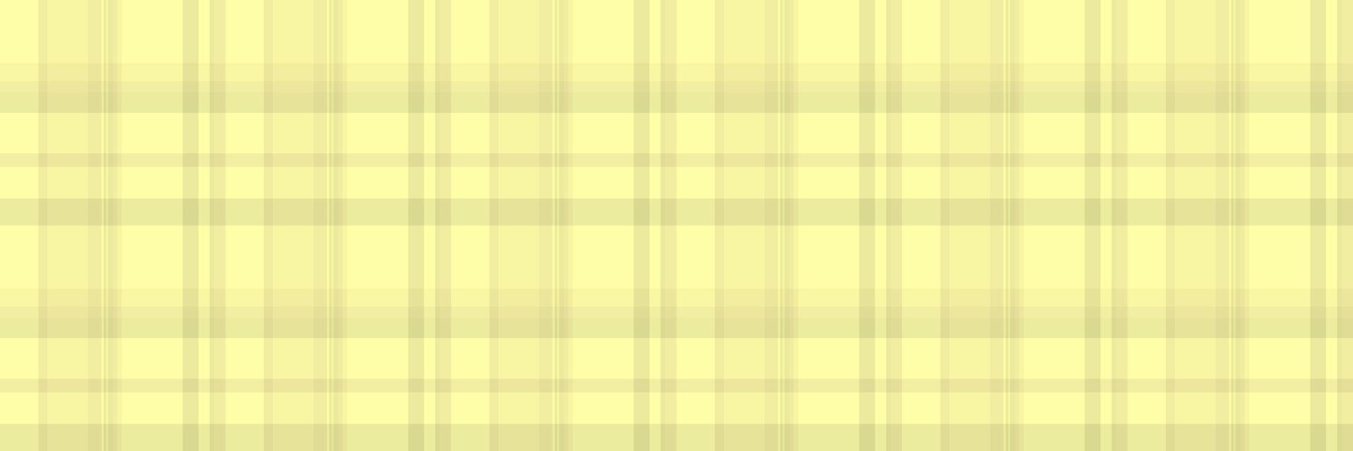 Mature tartan textile background, relief seamless check. Scottish pattern texture plaid fabric in yellow color. vector