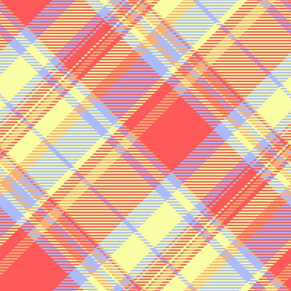 Clan pattern tartan , infant texture fabric textile. Silk plaid check background seamless in lime and red colors. vector