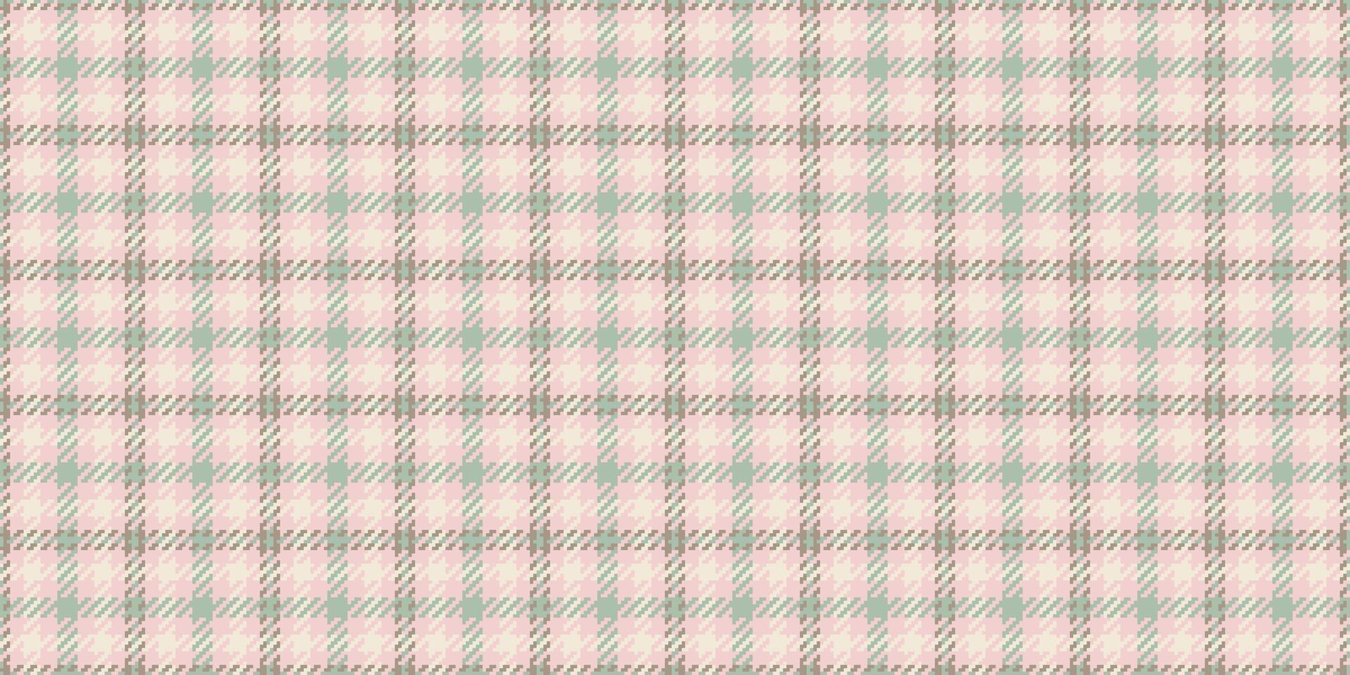 Colour background tartan pattern, 40s plaid fabric textile. Basic texture seamless check in light and pastel colors. vector
