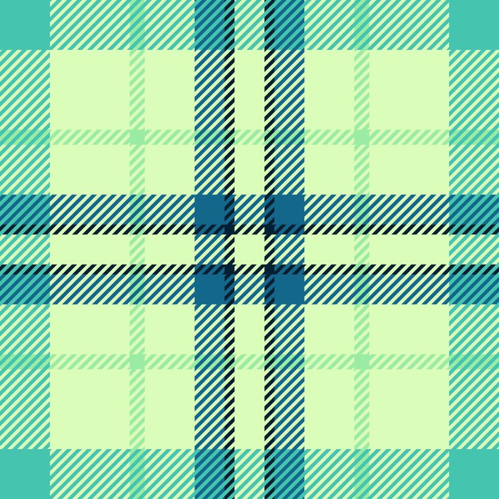 Romantic background textile plaid, delicate pattern texture fabric. Grid tartan check seamless in light and teal colors. vector