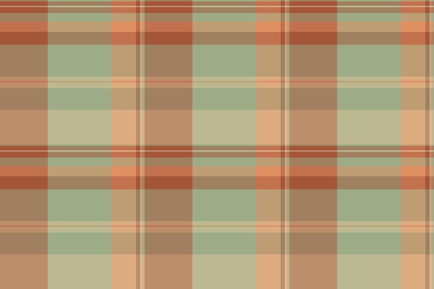 Structure plaid seamless check, shirt background texture fabric. Hippie pattern textile tartan in orange and pastel colors. vector