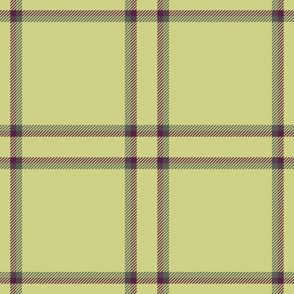 Real fabric plaid seamless, modern tartan texture. Continuity pattern background textile check in lime and pink colors. vector