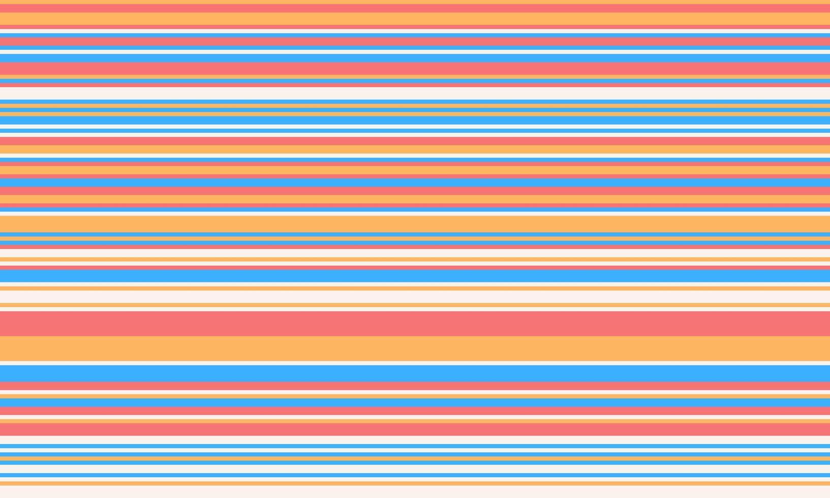 Geometric stripes seamless pattern with horizontal lines in varied colours, creating an abstract background. Ideal for textile design, wallpaper, or graphic prints. vector