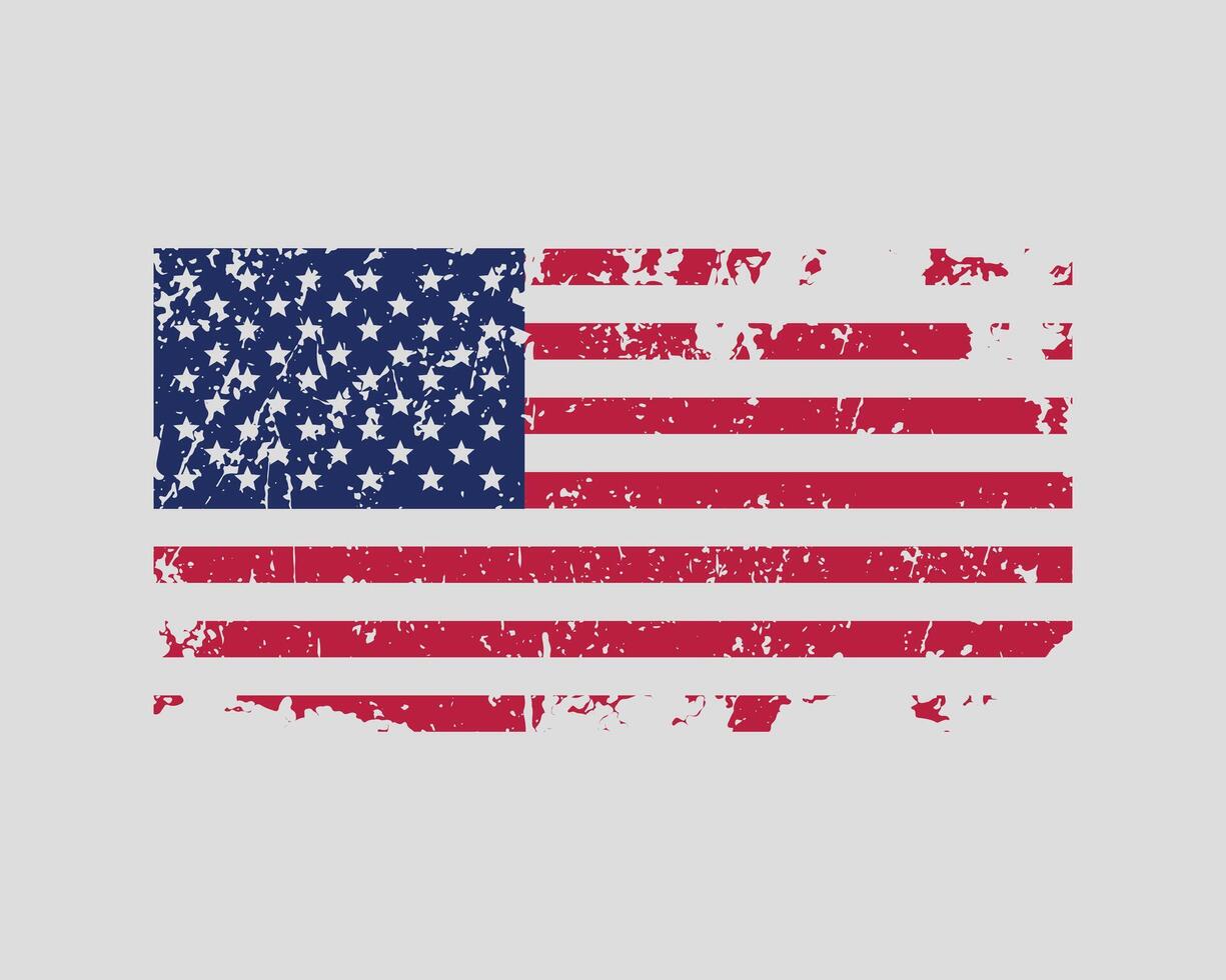 USA flag . Modern style United States of America symbol. American banner design element vector