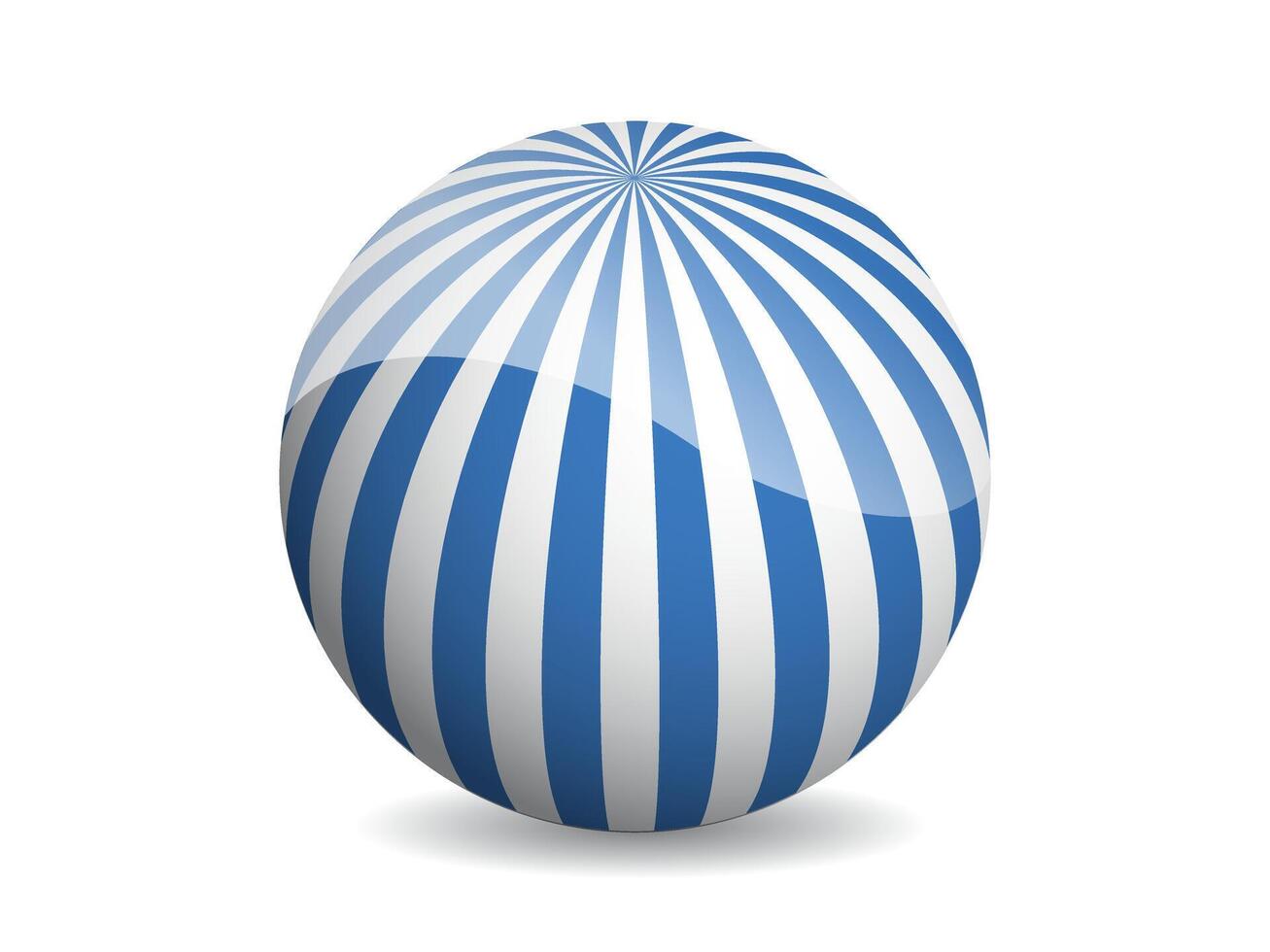 3D ball abstract illustration. Pattern sphere modern design. Round shape globe on white background. vector