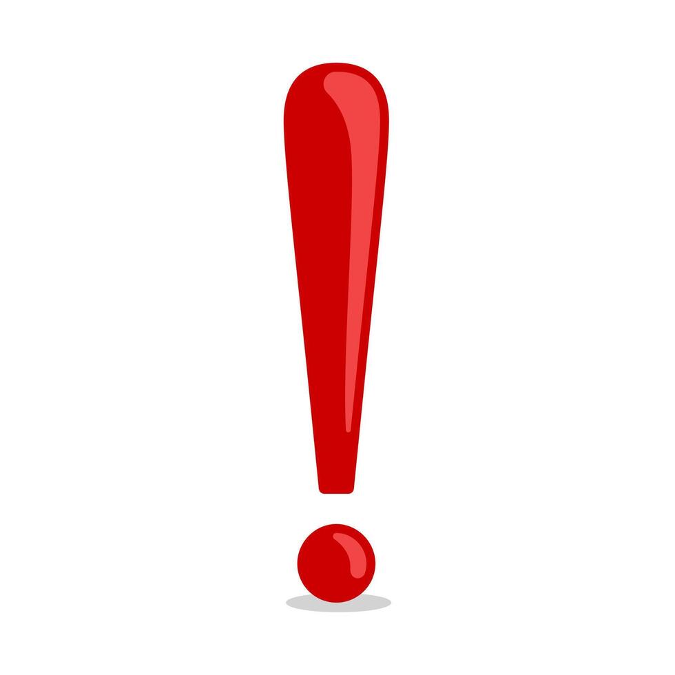 Exclamation point symbol. Attention mark illustration. Danger icon design. vector