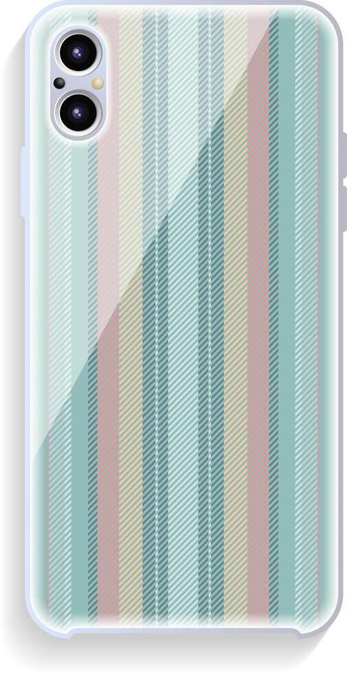 Mobile phone cover design. Template smartphone case pattern. vector