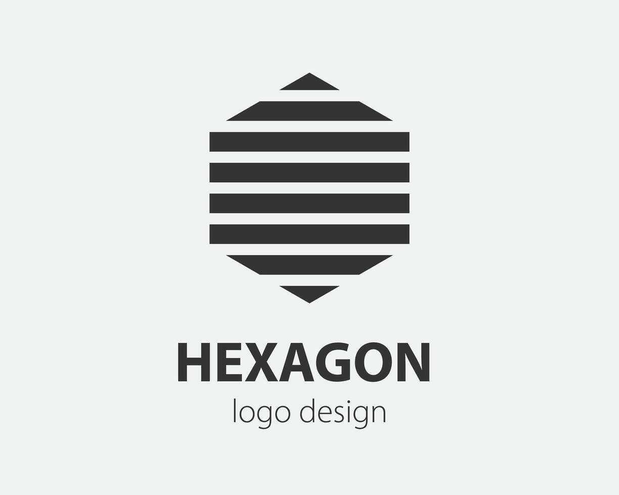 Trend logo hexagon tech design. Technology logotype for smart system, network application, crypto icon. vector