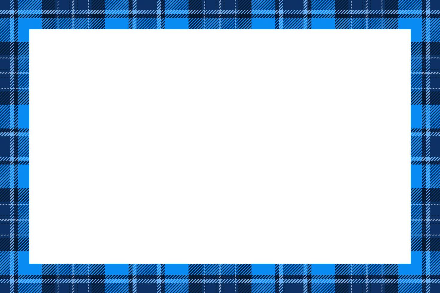Vintage frame . Scottish border pattern retro style. Tartan plaid ornament. vector