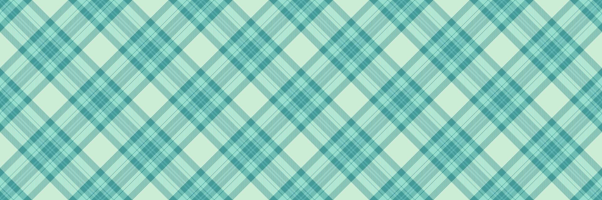 Table cloth pattern seamless tartan, mosaic background plaid. Graph texture textile fabric check in teal and light colors. vector