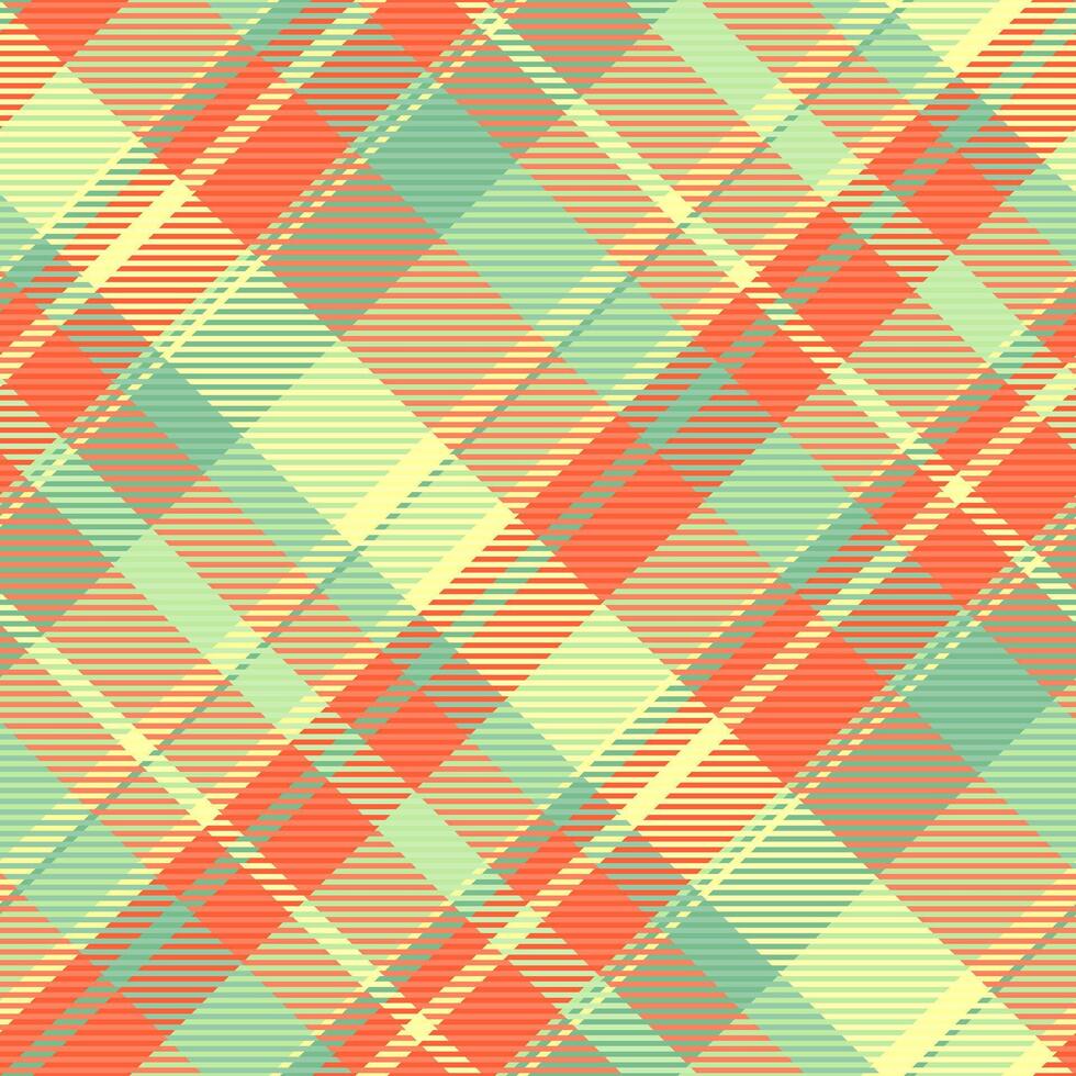 Merry tartan pattern textile, tough texture seamless plaid. Geometric fabric background check in red and green colors. vector