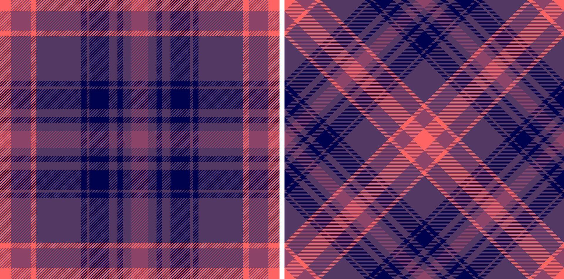 Tartan textile pattern of background fabric texture with a check plaid seamless. Set in halloween colors for book cover design ideas. vector