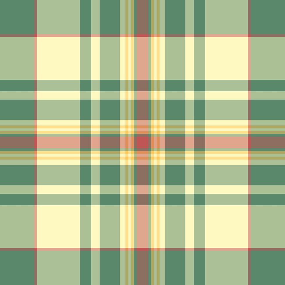 Sensual textile texture , silky plaid pattern background. Easter seamless tartan check fabric in pastel and orange colors. vector