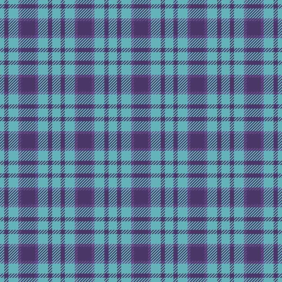 Free background textile check, oktoberfest plaid pattern. Dye fabric seamless texture tartan in violet and pastel teal colors. vector