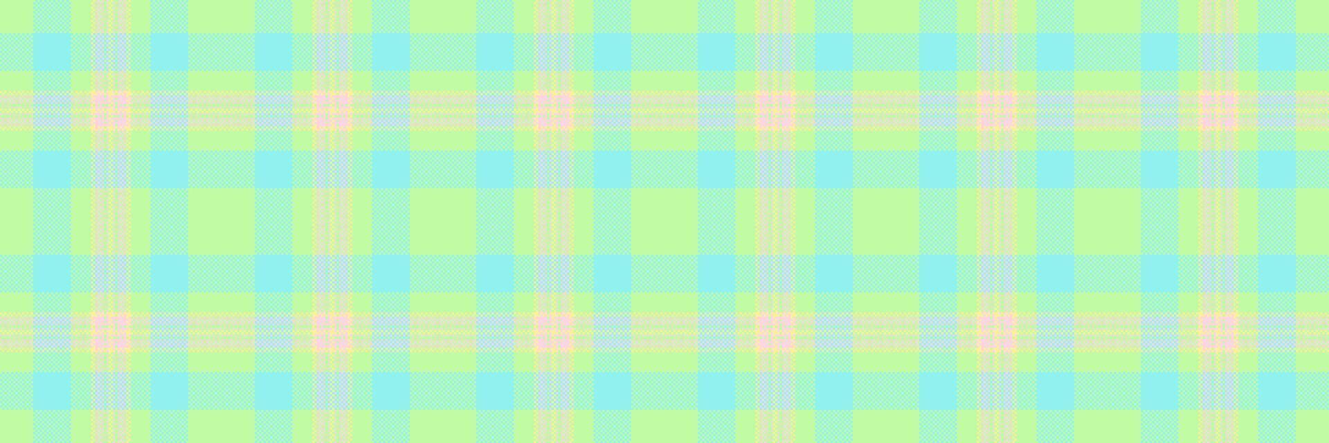 National seamless textile tartan, cloth texture pattern check. Cutout background plaid fabric in green and teal colors. vector