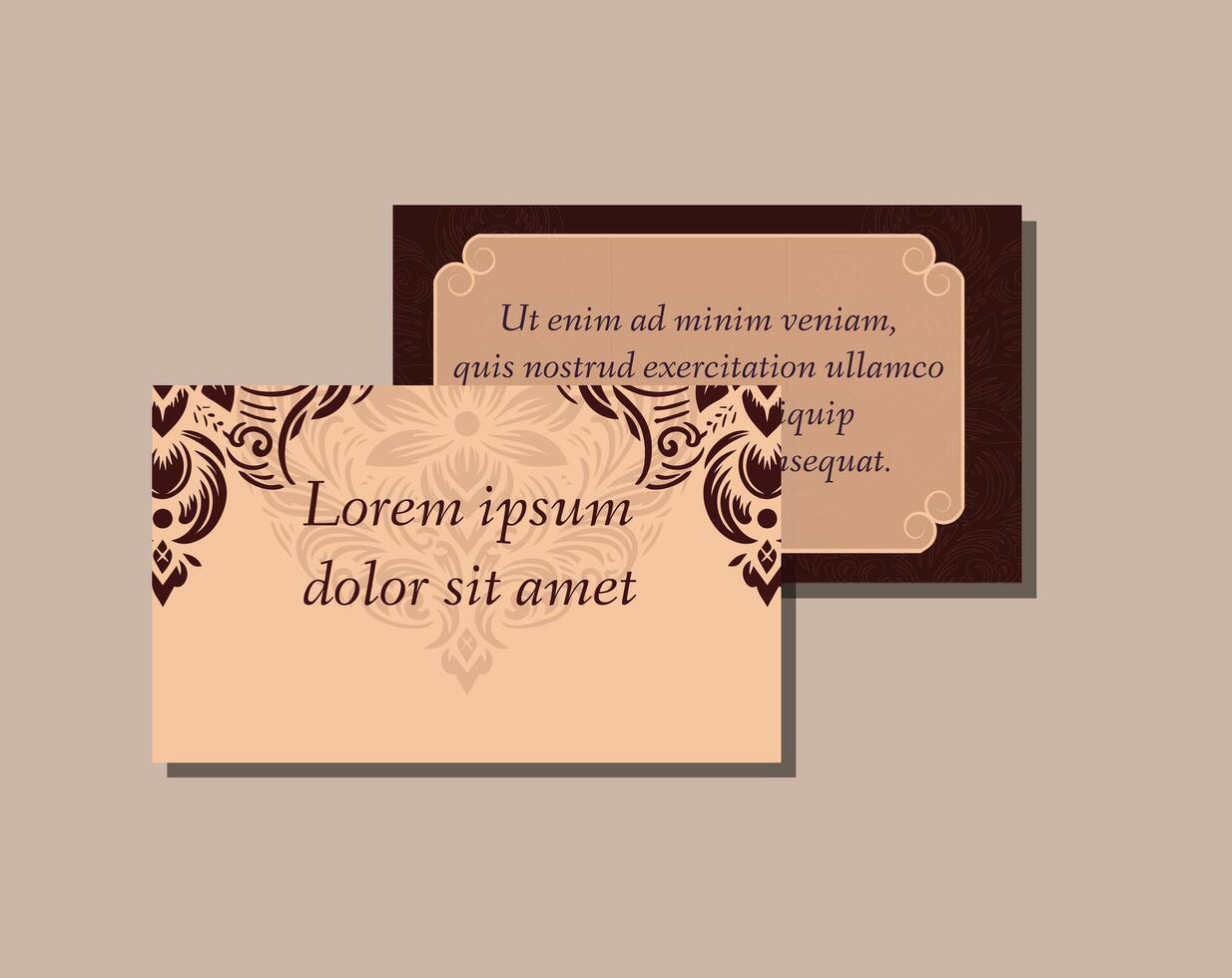 floal lxury business cards vector