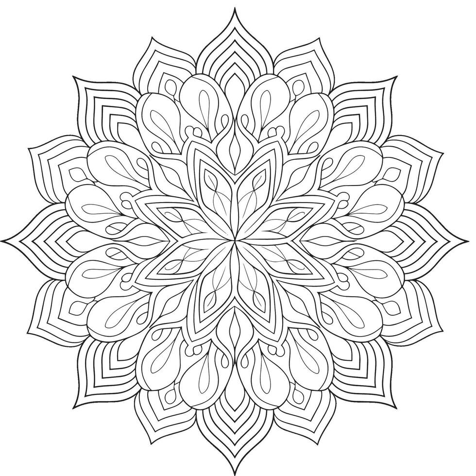mandala design with white background vector