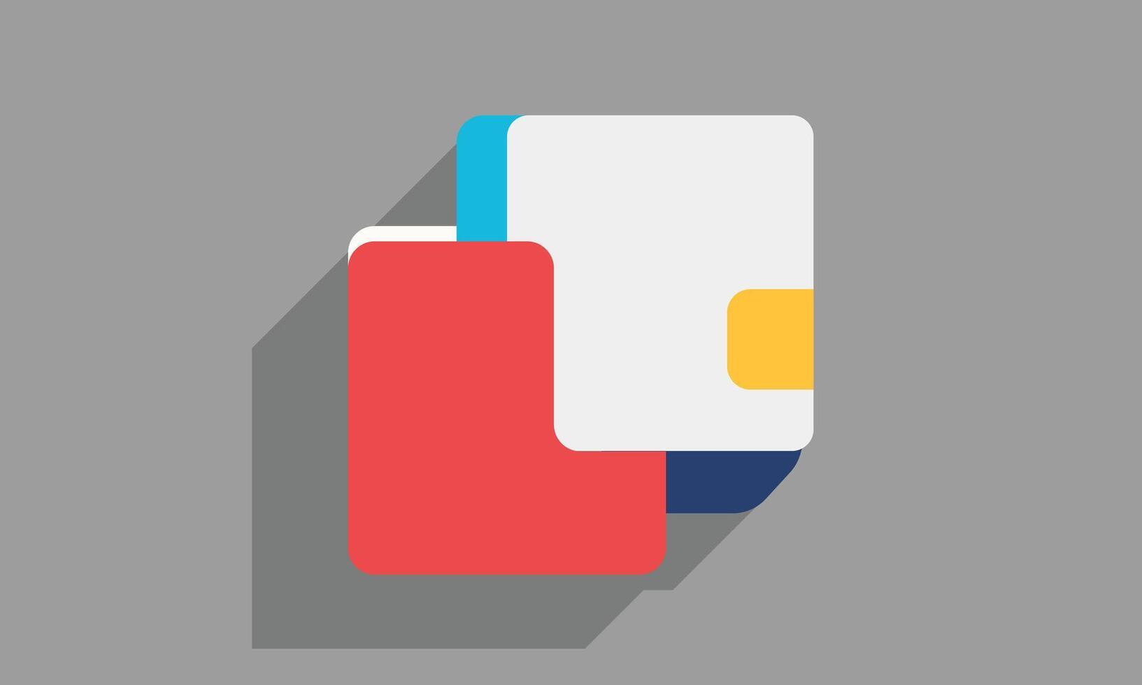 A flat icon of a credit card vector