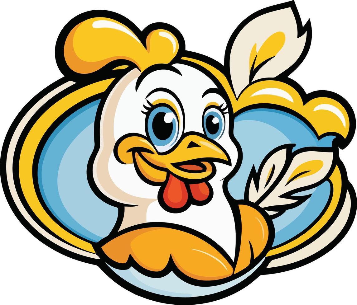 Logo template for poultry farm and poultry farm vector