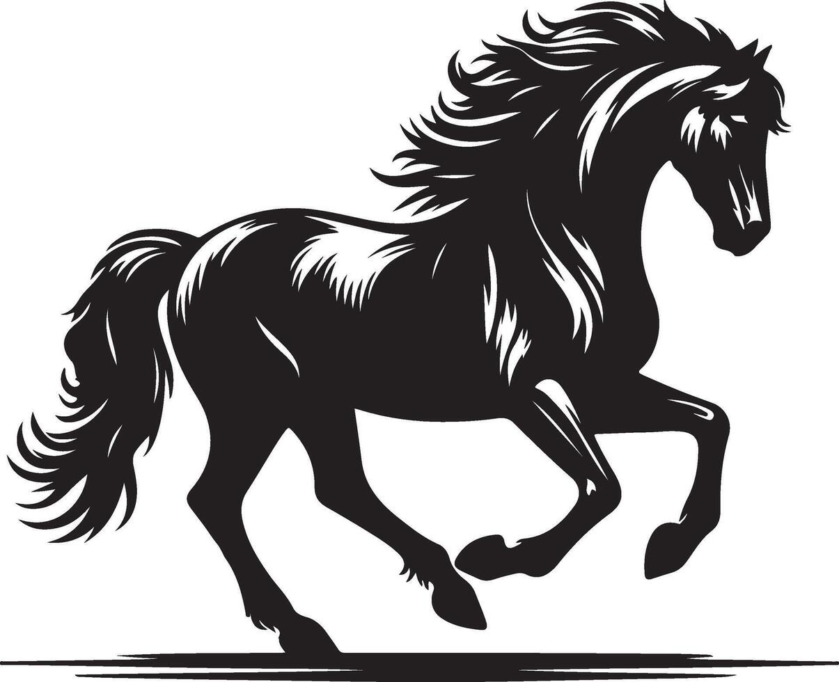 Running horse icon illustration design eps 10 vector