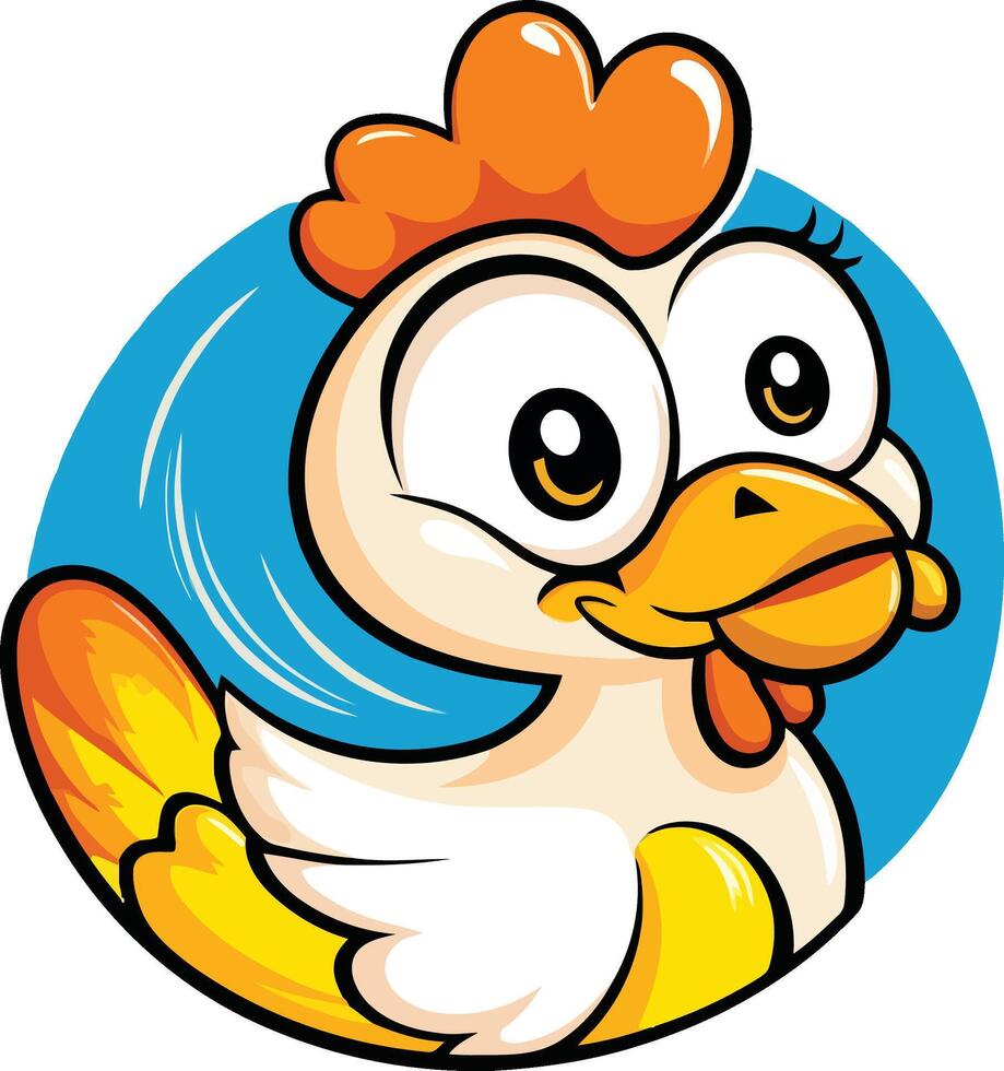 Rooster Logo illustration Template Design vector