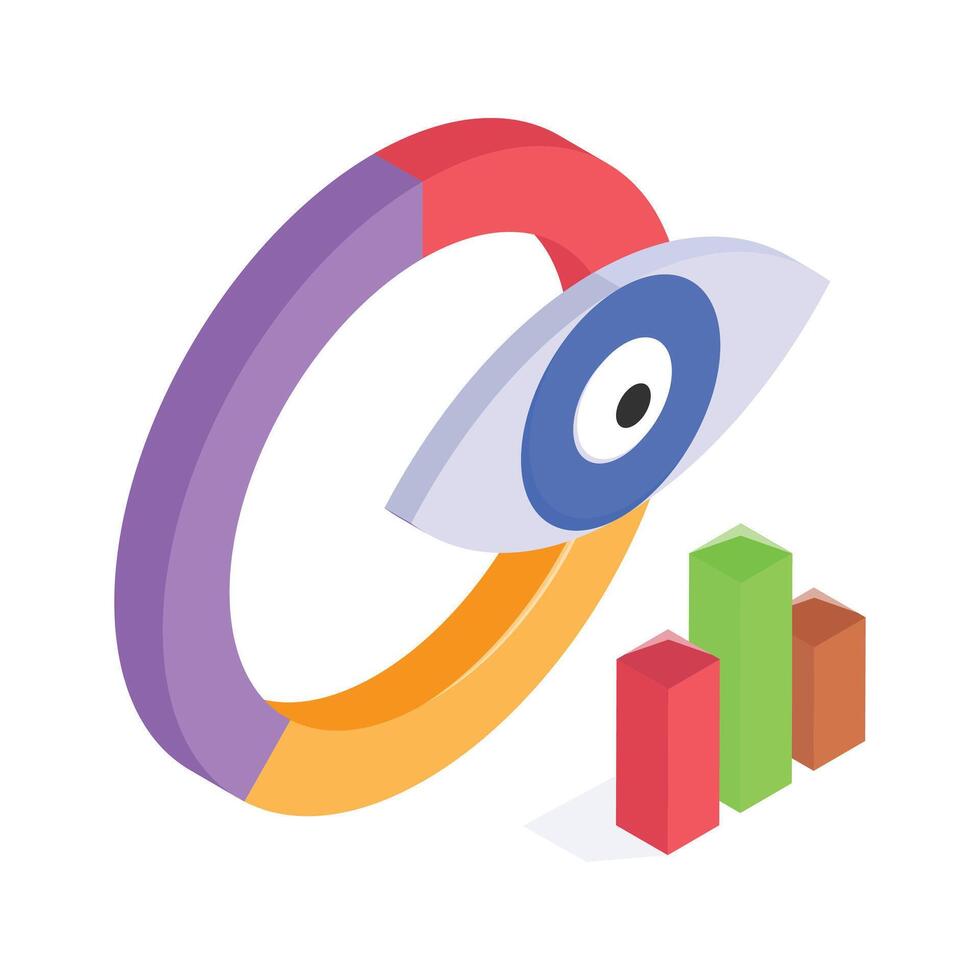 Have a look at this amazing icon of data monitoring vector