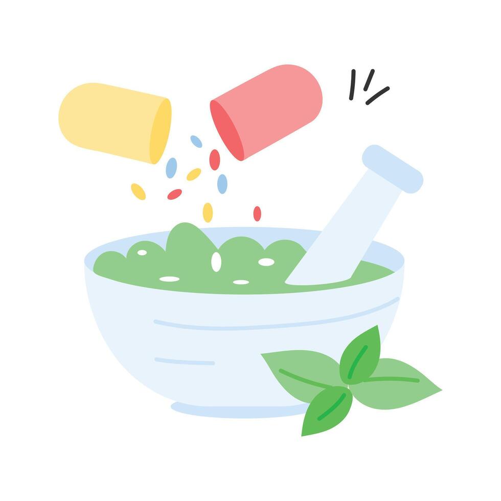 Natural remedies used for healing and wellness through herbs vector
