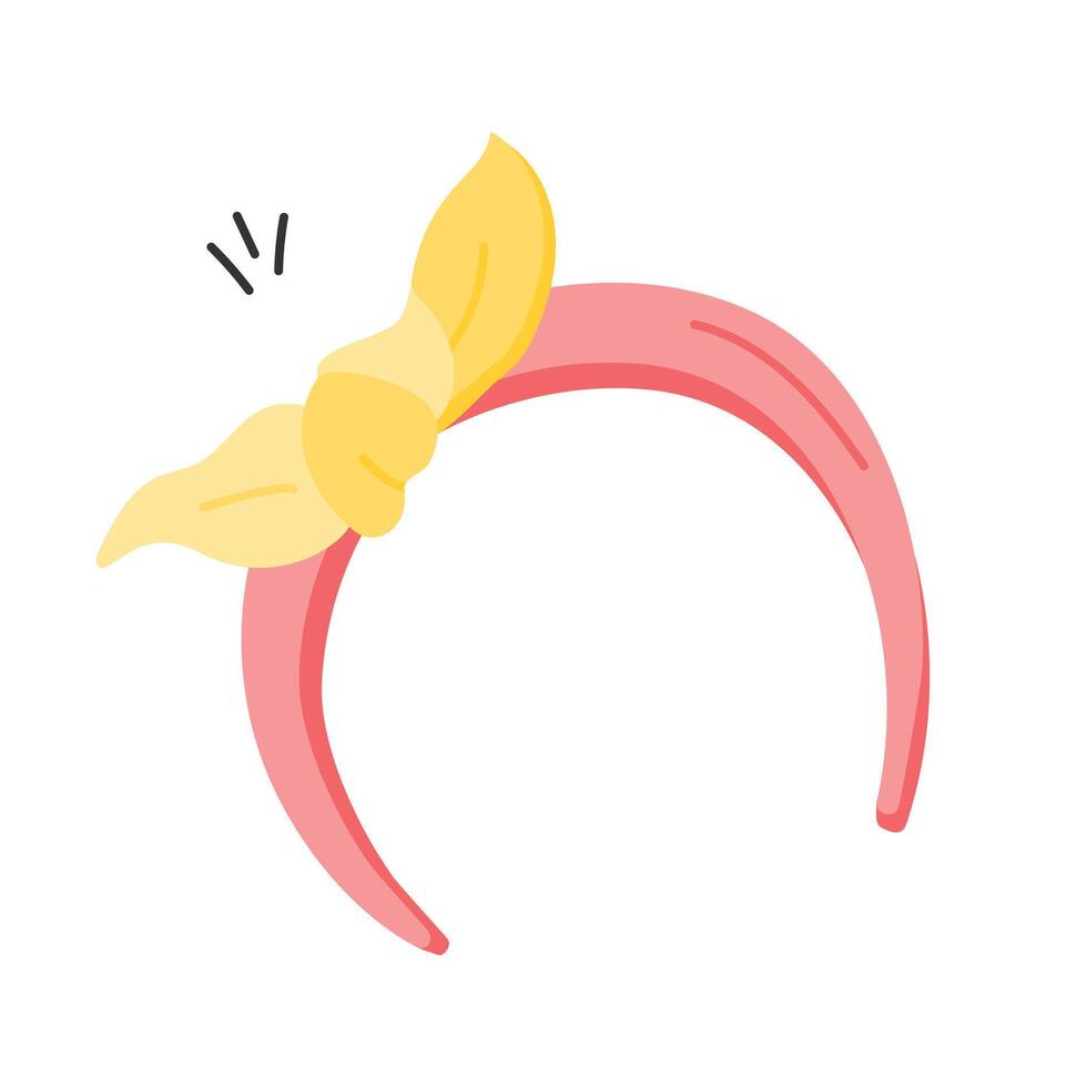 Customizable icon of headband in modern style vector