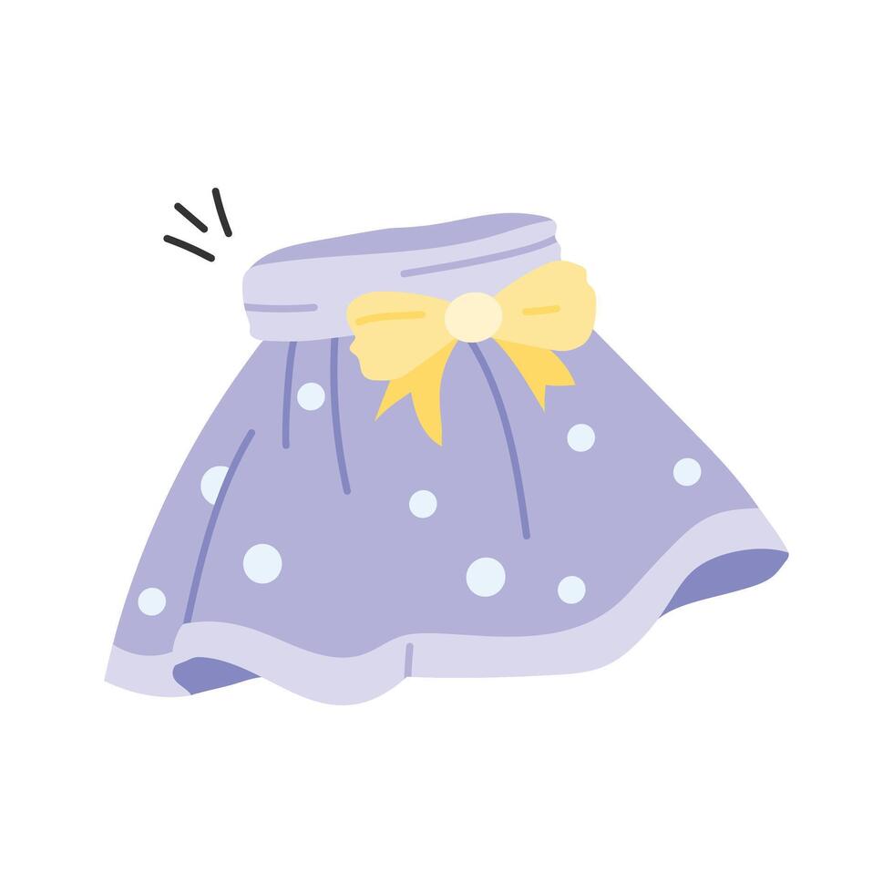 A fashionable skirt perfect for pairing with various tops vector