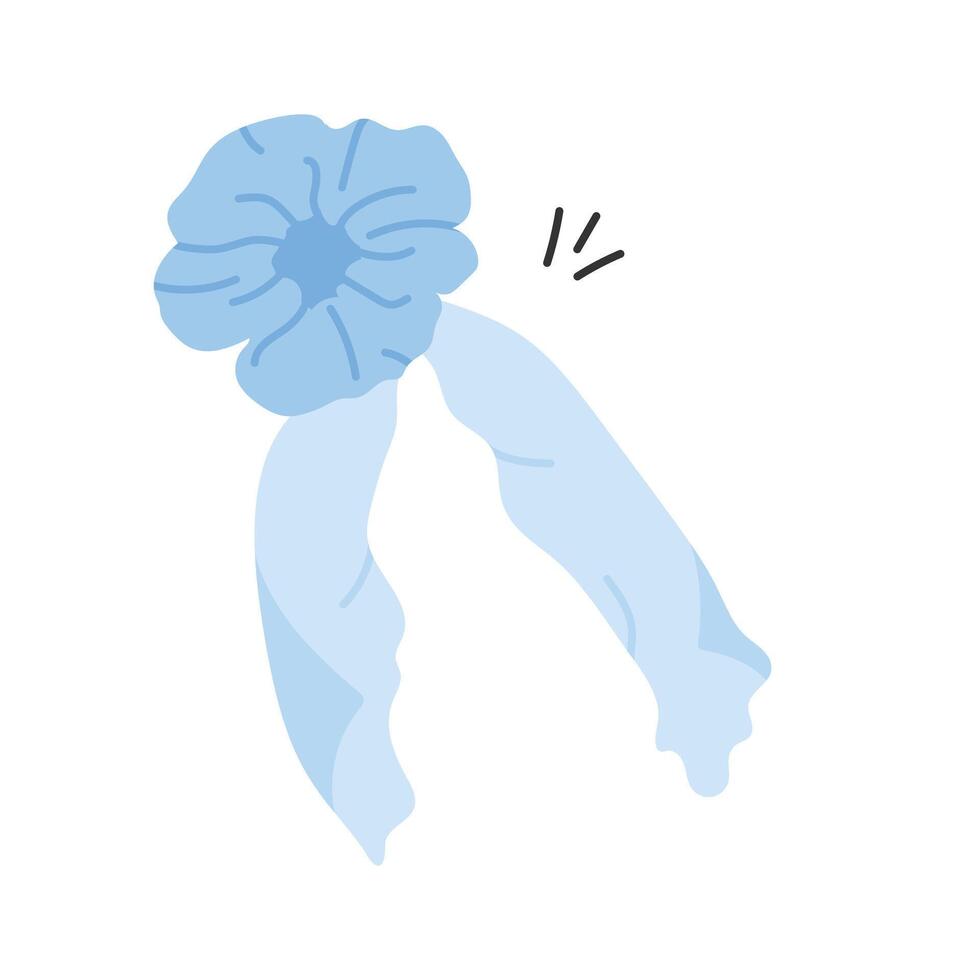 A stylish band used to secure hair or as a wrist accessory vector