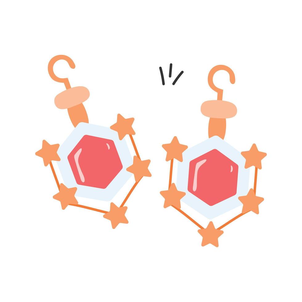 Grab this creatively designed earrings icon in modern style vector