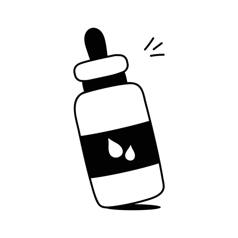 Get a glimpse at this amazing icon of serum in trendy style vector