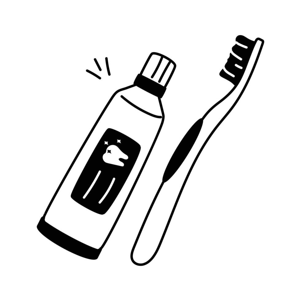 Download this amazing icon of toothpaste in editable design vector