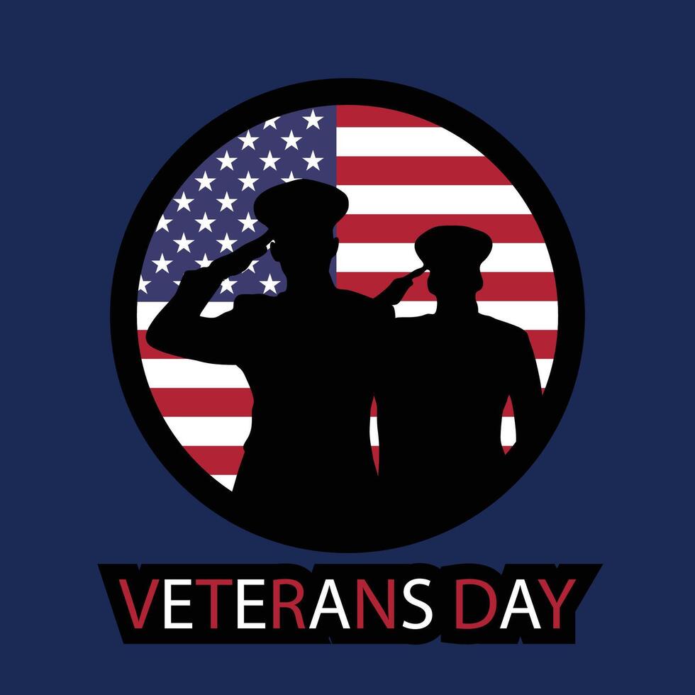 Veteranse day army silhouette vector