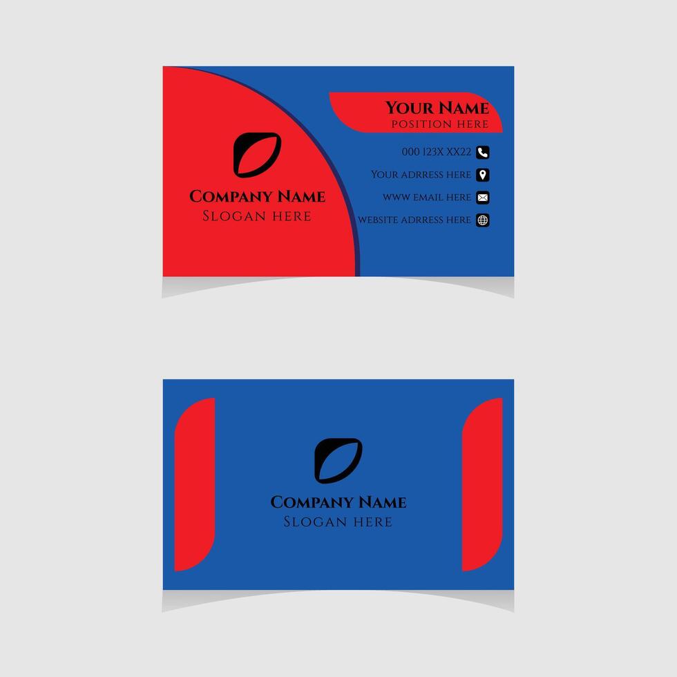 Best and creative business card template design vector