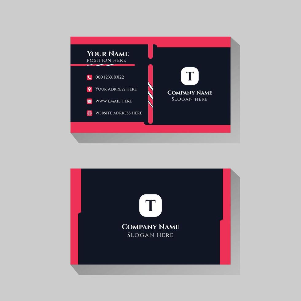 business card design black color vector