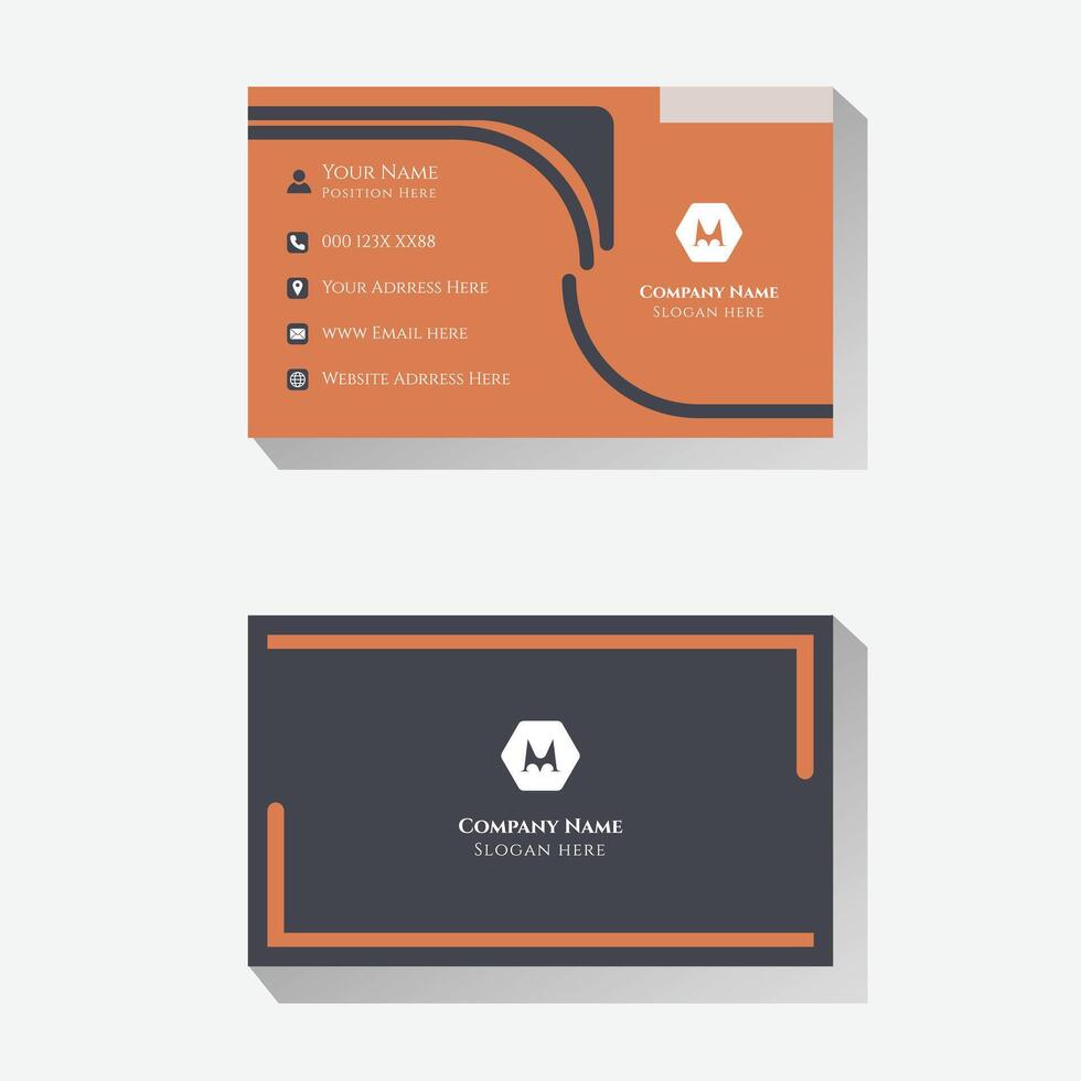 beautiful business card design. vector