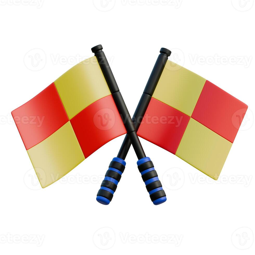 Linesman Flags 3D Icon photo