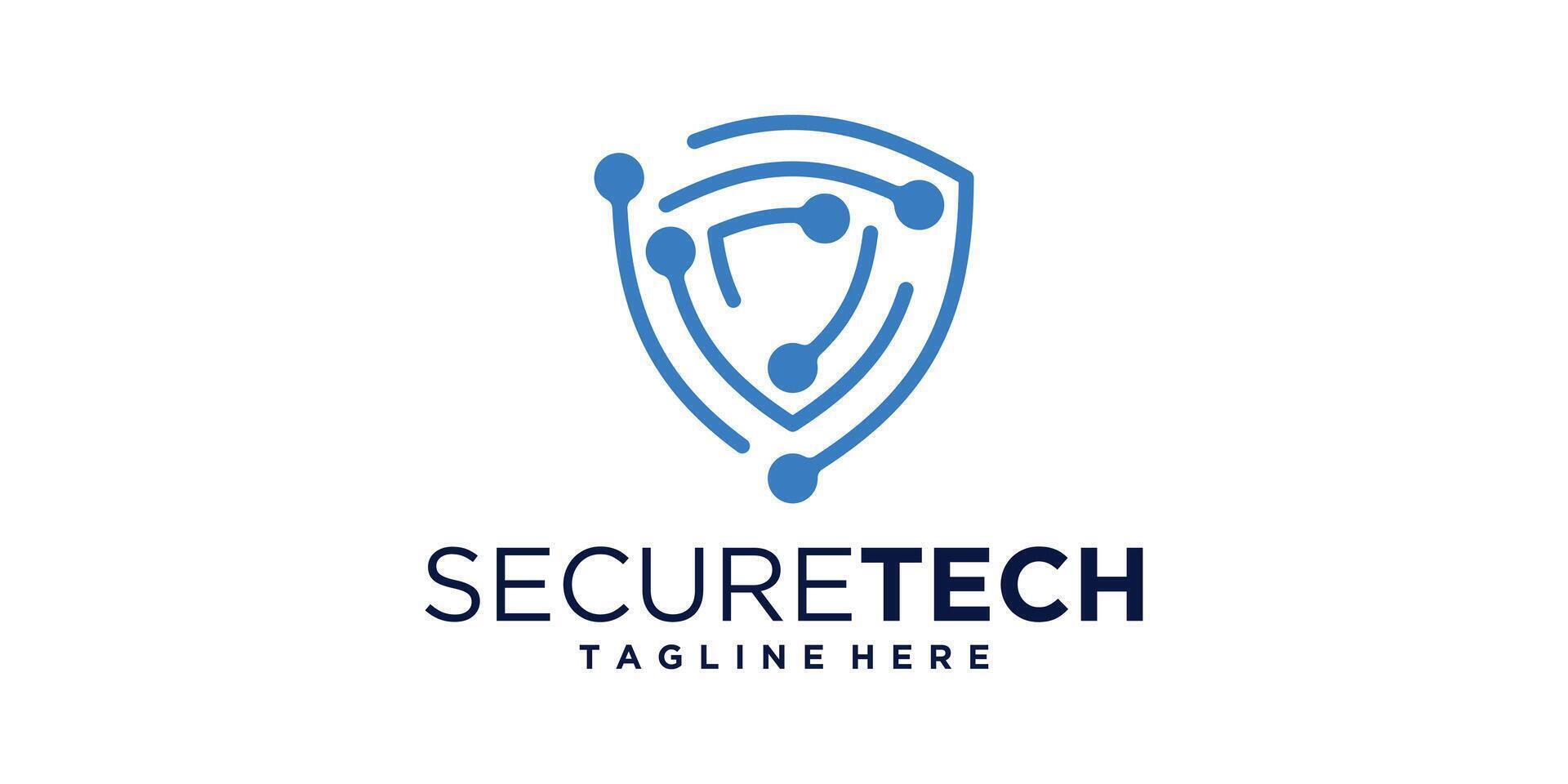 logo design shield tech,security,safe,circuit,logo design ,icon,,symbol,idea,creative. vector