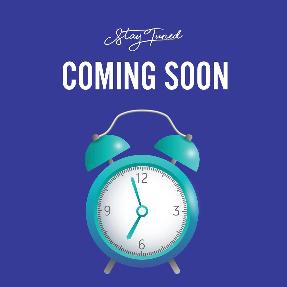 Stay Tuned Coming soon post design vector