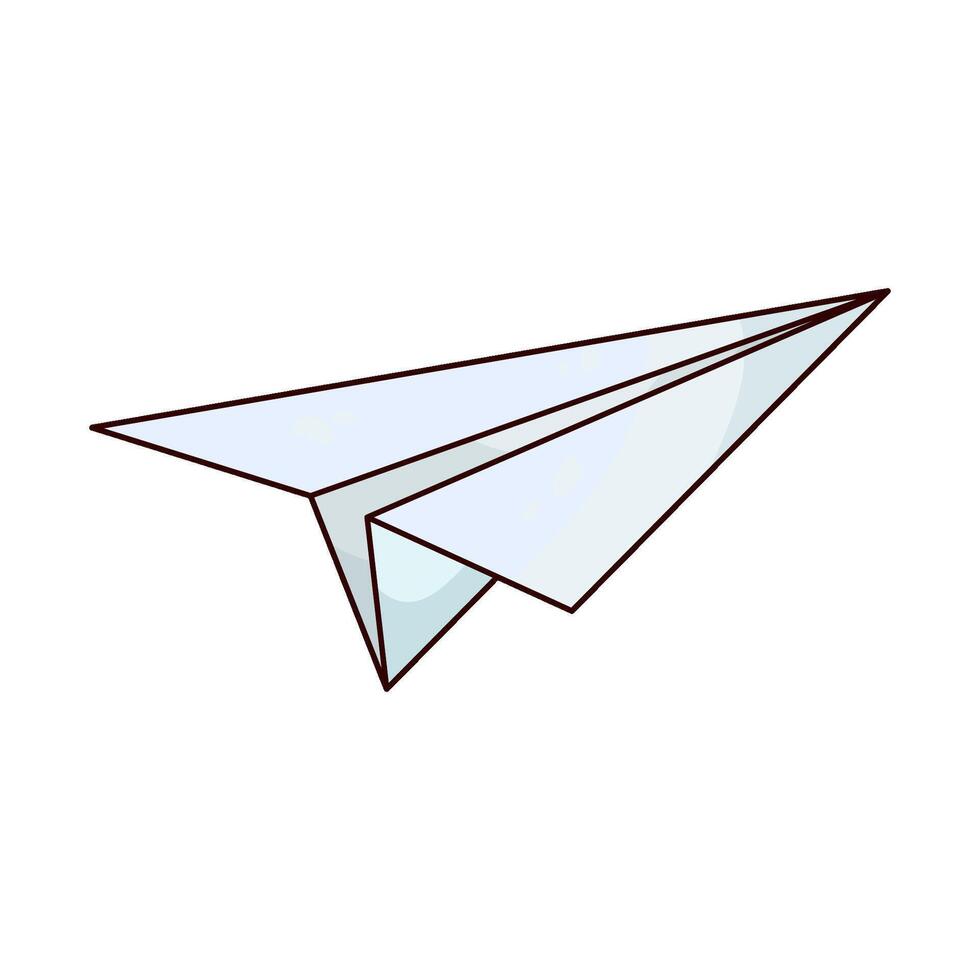 Illustration of paper plane vector