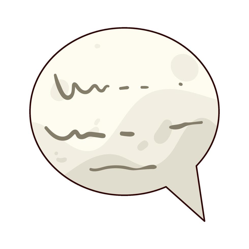 Illustration of speech bubble vector