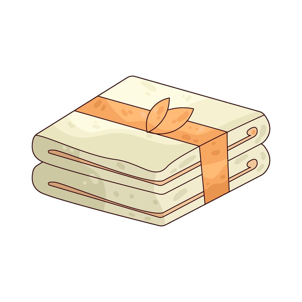 Illustration of sauna towel vector
