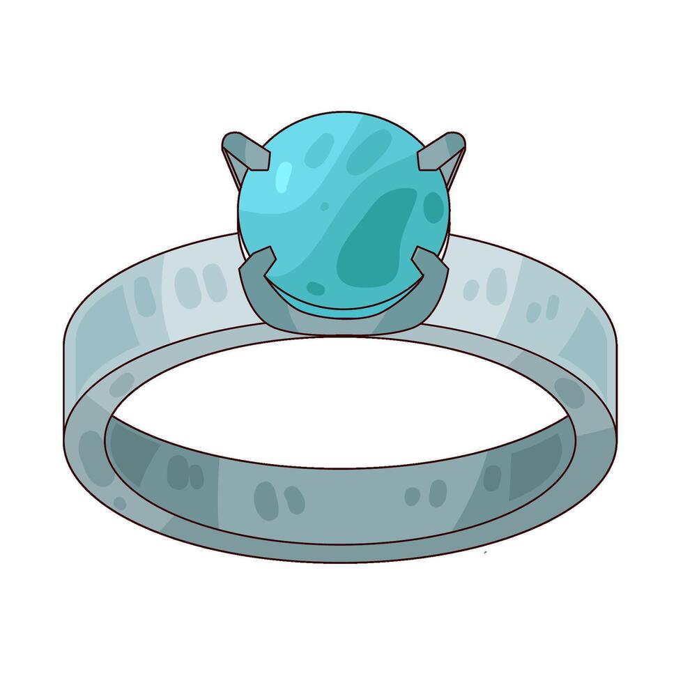 Illustration of wedding ring vector