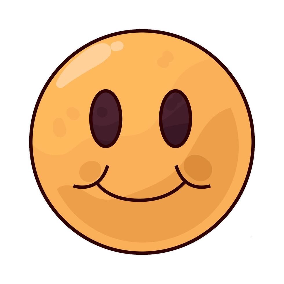 Illustration of smile emoji vector
