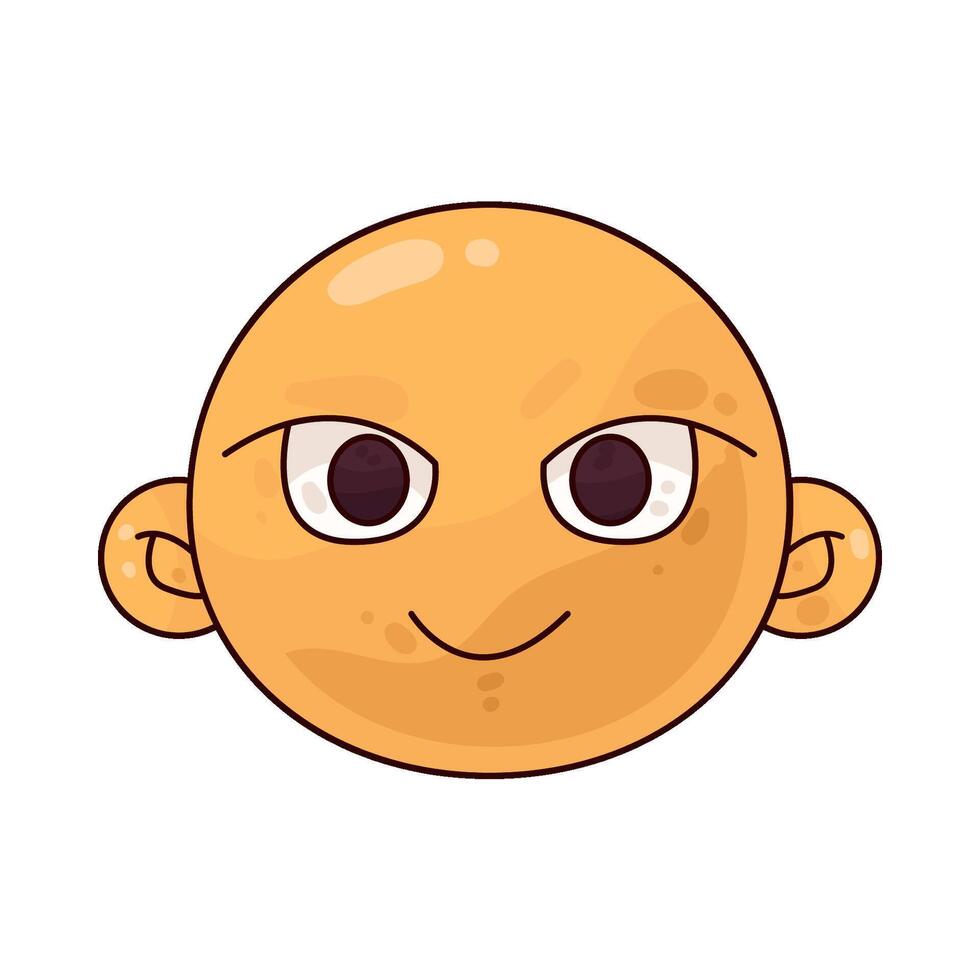 Illustration of smile expression vector